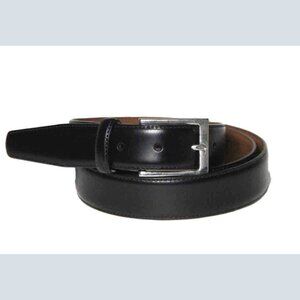 Brooks Brothers Black Italian Leather Dress Belt Men's Size 44